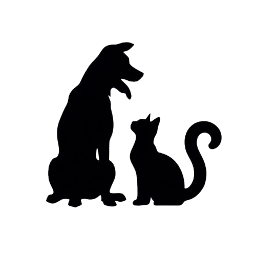 Symbole d'un chien et d'un chat