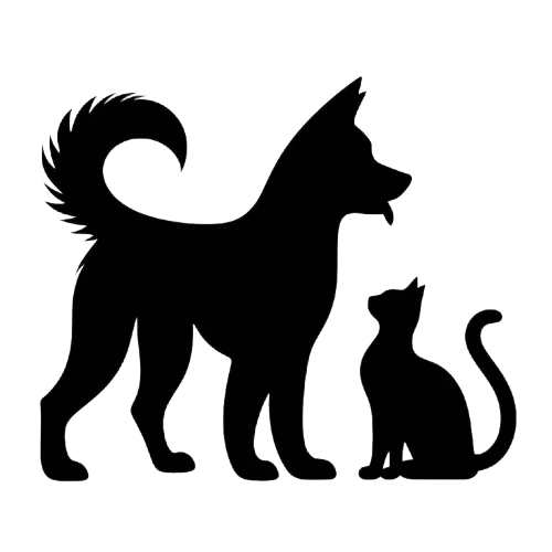 Symbole d'un chien et d'un chat