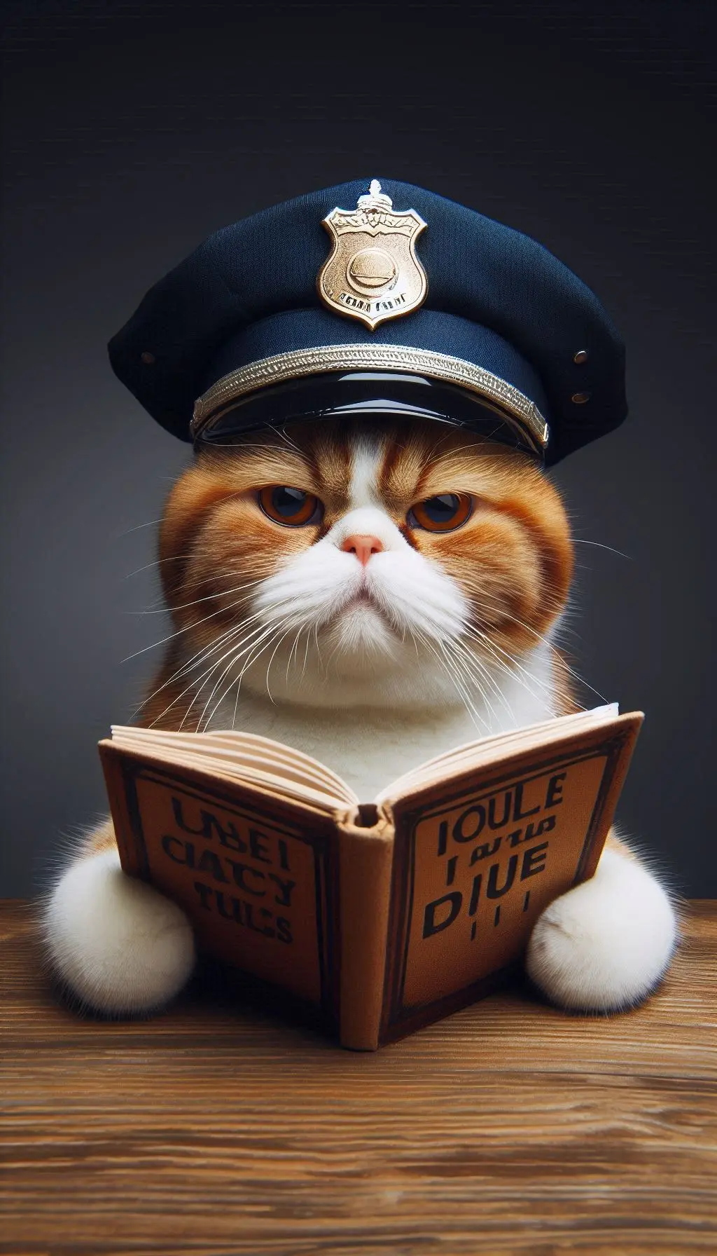 Image de droite qui représente un chat policier